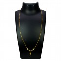 Elegant Gold Plated Box Chain Two-Tone Balls Pendant Necklace