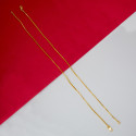 Elegant Gold Plated Thin Snake Chain Anklets