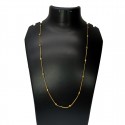 Dainty Gold Plated Oval Bead Thin Curb Chain