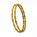 Elegant Gold Plated Twisted Bangles