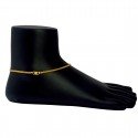 Stylish Gold Plated Designer Thin Anklets