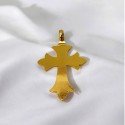 Unisex Gold Plated Designer Cross Pendant