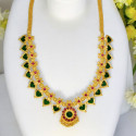 Gold Plated Kerala Traditional Palakka Necklace