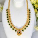 Premium Gold Plated Traditional Indian Palakka Necklace