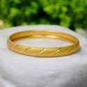 Trendy Medium Designer Gold Plated Bangle For Girls