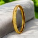 Trendy Medium Designer Gold Plated Bangle For Girls