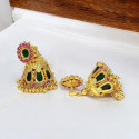 Kerala Bridal Nagapadam Jhumka Earrings with Stones