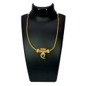 Kerala Gold Plated Green Mango Pendant Choker Necklace