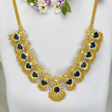 Premium Gold Plated Beads Hanging Palakka Necklace