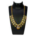 Premium Gold Plated Beads Hanging Palakka Necklace