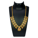 Premium Gold Plated Beads Hanging Palakka Necklace