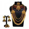 Ethnic Antique Gold Plated Bridal Jewellery Set