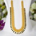 South Indian Green Nagapadam Long Necklace