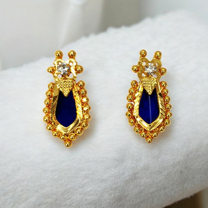 Classy Designer Nagapadam CZ Stone Ear Studs