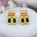 Premium Gold Plated Double Nagapadam Ear Studs