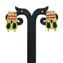 Premium Gold Plated Double Nagapadam Ear Studs
