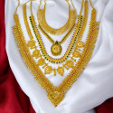 Ethnic Gold Plated Traditional Bridal Set