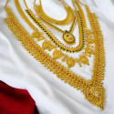 Ethnic Gold Plated Traditional Bridal Set