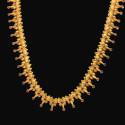 Premium Gold Plated Antique Kemp stone Mango Long Chain Set