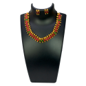 Multi-colour Beads Antique Mango Necklace Set 