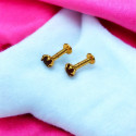 Gold Plated Stone Kids stud Second Stud Nose stud