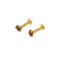 Gold Plated Stone Kids stud Second Stud Nose stud