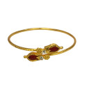 Kerala Traditional One Gram Gold Open Palakka Bracelet