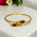Kerala Traditional Gold Plated Open Nagapadam Bracelet