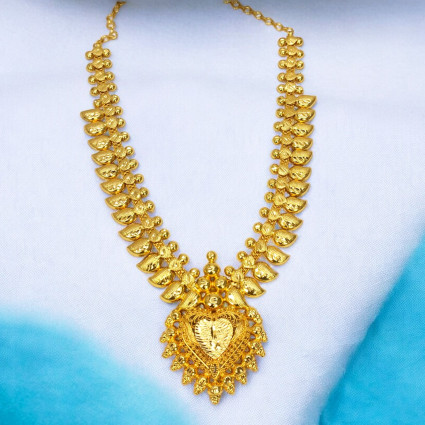 Ethnic Kerala Bridal Mango Necklace with Pendant 