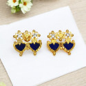 Traditional Gold Plated Double Palakka Ear Studs