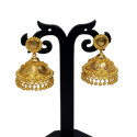 Gold Plated Ethnic Coin/Kasu Umbrella Jumkas Earrings