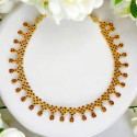 Stunning Gold Plated Premium Fashion Ruby Necklace