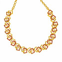 Stylish Gold plated Ruby Stone Necklace