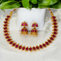 Elegant Fashion Antique Mango Necklace And Jhumka Set