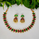 Elegant Fashion Antique Mango Necklace And Jhumka Set