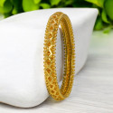 Trendy Gold Plated Spring Design Bangle