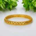 Trendy Gold Plated Spring Design Bangle