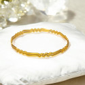 Daily Wear Stylish Gold Plated Thin Zigzag Bangles