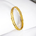 Daily Wear Stylish Gold Plated Thin Zigzag Bangles