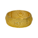 Gold Plated Designer Broad Wedding Bangle