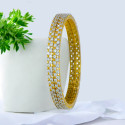 Sparkling Gold Plated CZ Party Wear Bangles