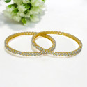 One Gram Gold Plated American Diamond Bangles