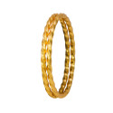 Elegant Designer Gold Plated Spiral Bangles