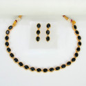 Stunning Premium Gold Plated Oval Necklace set