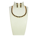 Stunning Premium Gold Plated Oval Necklace set