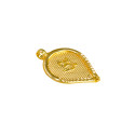 Adorable Gold Plated Om Thali Pendant