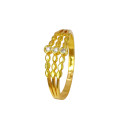 Stunning Gold Plated Stone Finger Ring