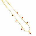 Trendy Gold Plated Stone Hanging Choker Necklace