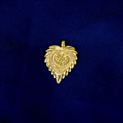 Muslim Designer Gold Plated Crescent Thali Pendant
