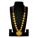 Elegant Designer Matte Gold Plated Long Chain